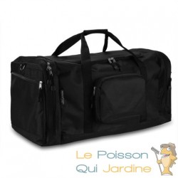 Sac de sport moderne noir. 90 litres. Robuste, spacieux et facile à transporter