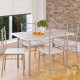 Ensemble Table et Chaises Couleur Blanc Pour Salle à Manger
