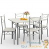 Ensemble Table et Chaises Couleur Blanc Pour Salle à Manger