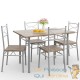 Ensemble Table et Chaises Couleur Bois Pour Salle à Manger