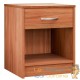 Table de chevet (de nuit) 1 Tiroir et 1 espace large Bois clair 40 X 50 X 35 cm