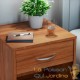 Lot de 2 Tables de chevet (de nuit) 1 Tiroir et 1 espace large Bois clair 40 X 50 X 35 cm