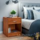 Lot de 2 Tables de chevet (de nuit) 1 Tiroir et 1 espace large Bois clair 40 X 50 X 35 cm