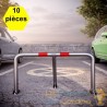 10 Barrières de Parking Robuste et amovible: Protection Efficace contre les Intrus