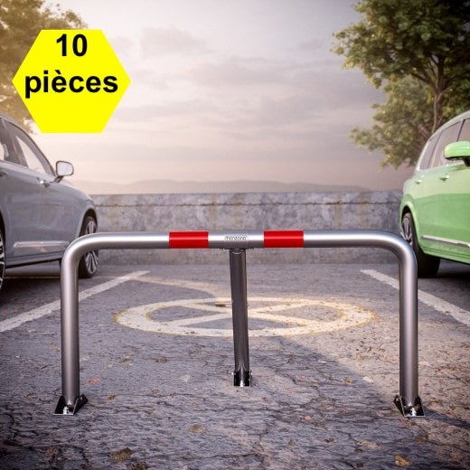 10 Barrières de Parking Robuste et amovible: Protection Efficace contre les Intrus