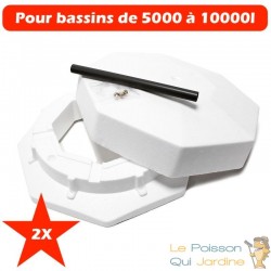 2 Systèmes Anti Gel Bassins De Jardin 40 cm Polystyère ( frigolite )