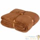Lot de 2 Grands Plaids Polaires 200 cm À Enfiler Avec Manches : Marron 200 X 170 cm