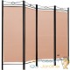 Lot de 2 Paravents 4 pans, rose, 180 X 160 cm pour chambre et salle de bains