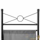Paravent 4 pans, Gris, 180 X 160 cm pour chambre et salle de bains
