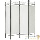 Paravent 4 pans, Blanc, 180 X 160 cm pour chambre et salle de bains