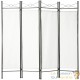 Lot de 2 Paravents 4 pans, Blanc, 180 X 160 cm pour chambre et salle de bains