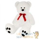 Lot de 2 Ours en peluche nounours Taille XL 100 cm de haut- Blanc - Doux