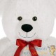 Lot de 2 Ours en peluche nounours Taille XL 100 cm de haut- Blanc - Doux