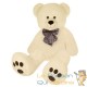 Lot de 2 Ours en peluche nounours Taille XL 100 cm de haut- Crème - Doux