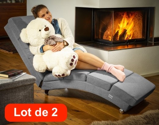 Lot de 2 Ours en peluche nounours Taille XL 100 cm de haut- Crème - Doux