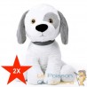 Lot de 2 Peluches chien 58cm pour enfants, douceur au rendez-vous