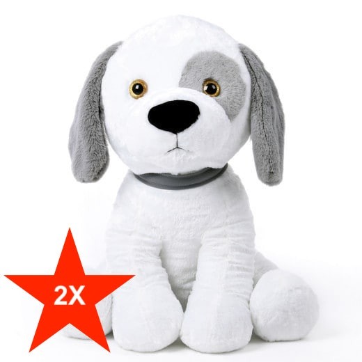 Lot de 2 Peluches chien 58cm pour enfants, douceur au rendez-vous