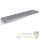 Étagère murale flottante 70 cm en MDF gris brillant. Tablette à fixer au mur