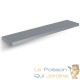 Lot de 2 Étagères murales flottantes 70 cm en MDF gris. Tablette à fixer au mur