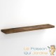 Lot de 2 : Étagère murale flottante 70 cm en MDF chêne foncé. Tablette à fixer au mur