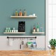 Lot de 2 : Étagère murale flottante 90 cm en MDF chêne clair. Tablette à fixer au mur