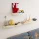 Lot de 2 : Étagère murale flottante 90 cm en MDF chêne clair. Tablette à fixer au mur
