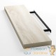 Lot de 2 : Étagère murale flottante 90 cm en MDF chêne clair. Tablette à fixer au mur