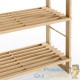 Étagère 136 cm de haut, en bois lasuré. Étagère épurée pour salon, chambre etc