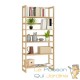 Étagère 136 cm de haut, en bois lasuré. Étagère épurée pour salon, chambre etc