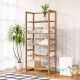 Étagère 136 cm de haut, en bois lasuré. Étagère épurée pour salon, chambre etc