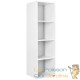 Lot de 2 : Étagère 106 cm de haut Colonne bibliothèque Blanche