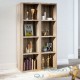 Lot de 2 Étagères 106 cm de haut Colonne bibliothèque Couleur chêne
