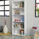 Lot de 2 Étagères 190 cm de haut Colonne bibliothèque Couleur blanche