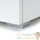Étagère 77 cm de haut Colonne bibliothèque Couleur blanche