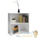 Étagère 77 cm de haut Colonne bibliothèque Couleur blanche