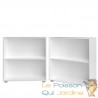 Lot de 2 Étagères 77 cm de haut Colonne bibliothèque Couleur blanche