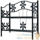 Étagère métal 2 niveaux - Motifs fleurs pour salon, salle de bain chambre