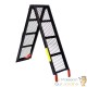 Paire de Rampes de chargement noire moto pliable 340 kg 203 cm de long