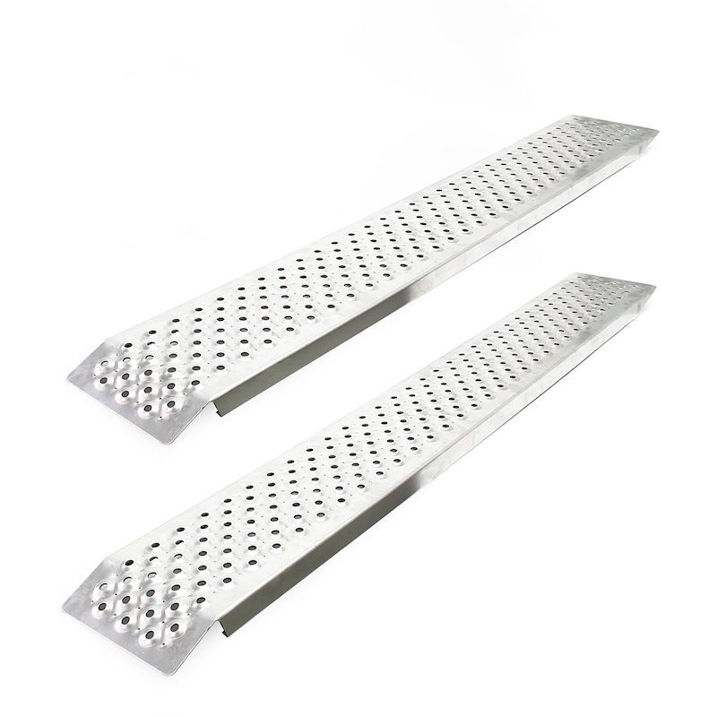 2 Rampes en Aluminium pour Véhicules : 400 kg, Largeur de Pneu jusqu'à 195 mm, Longueur de 150 cm