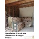 10 supports en métal pour rangement du bois de chauffage