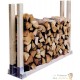 10 supports en métal pour rangement du bois de chauffage