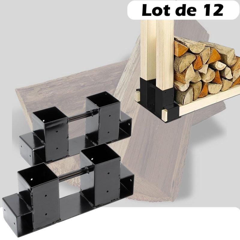 Abri Stockage Bûches Extérieur Gris 172x91x154 . Idéal rangement bois de  chauffage - Le Poisson Qui Jardine