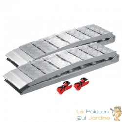 paire Rampe de chargement moto pliable 1360 kg 228 cm de long