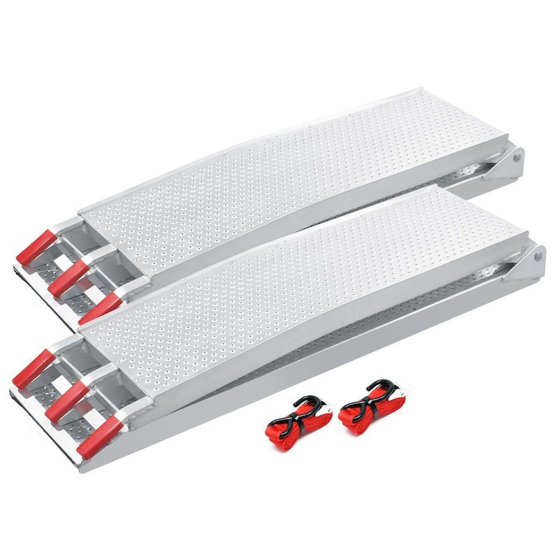 Paire de Rampes de chargement moto pliable 680 kg 215 cm de long