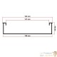 Rampe de chargement moto pliable 180 kg 163 cm de long