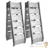 Paire de Rampes de chargement moto pliable 400 kg 182 cm de long