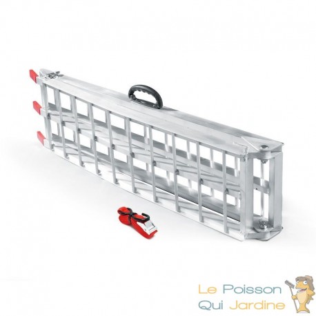 Rampe de chargement moto pliable 340 kg 226 cm de long