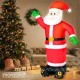 Décoration Gonflable Père Noël avec traineau et rennes XXL