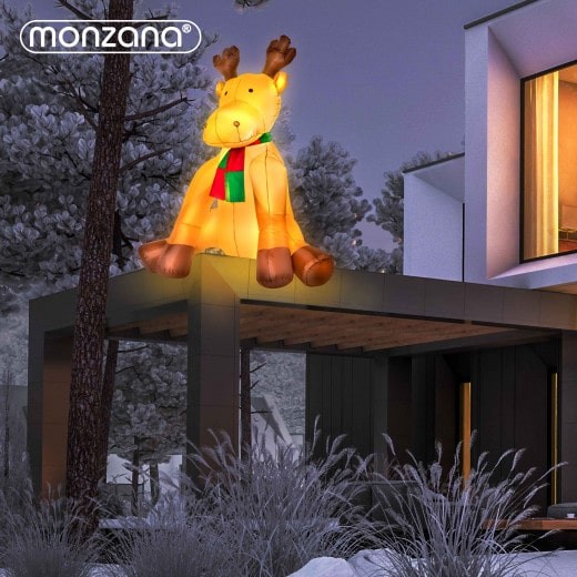 Décoration Gonflable Renne du Père Noel debout XXL 180 cm