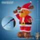 Décoration Gonflable Renne en Père Noel debout XL 135 cm